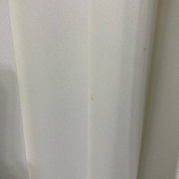 VINTAGE WHITE/CREAM PLEATED MIDI SKIRT SIZE 8 - Picture 5 of 5